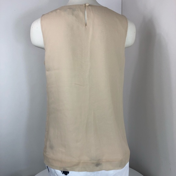 J Crew blouse sleeveless tan size 4 - Picture 4 of 8
